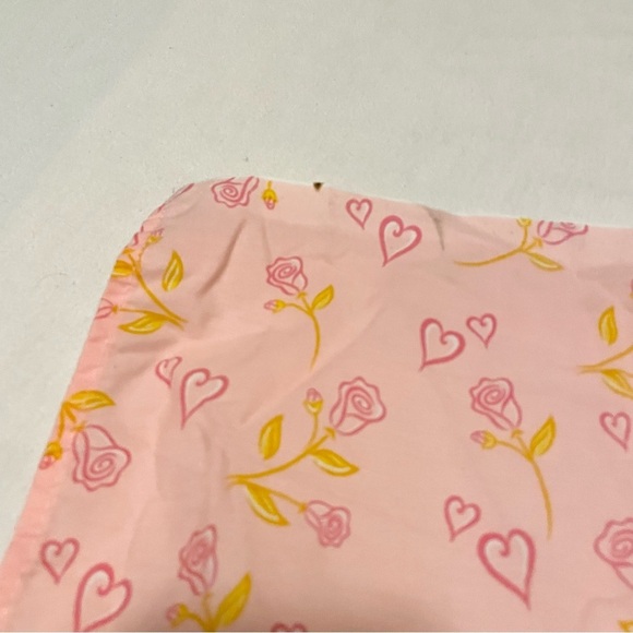 Vintage Disney Sleeping Beauty Princess Pink Flat Bed Sheet - Picture 10 of 16